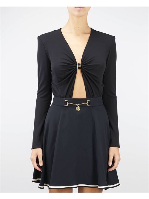 Jersey body with jewel ring Elisabetta Franchi ELISABETTA FRANCHI | Body | BO01547E2110